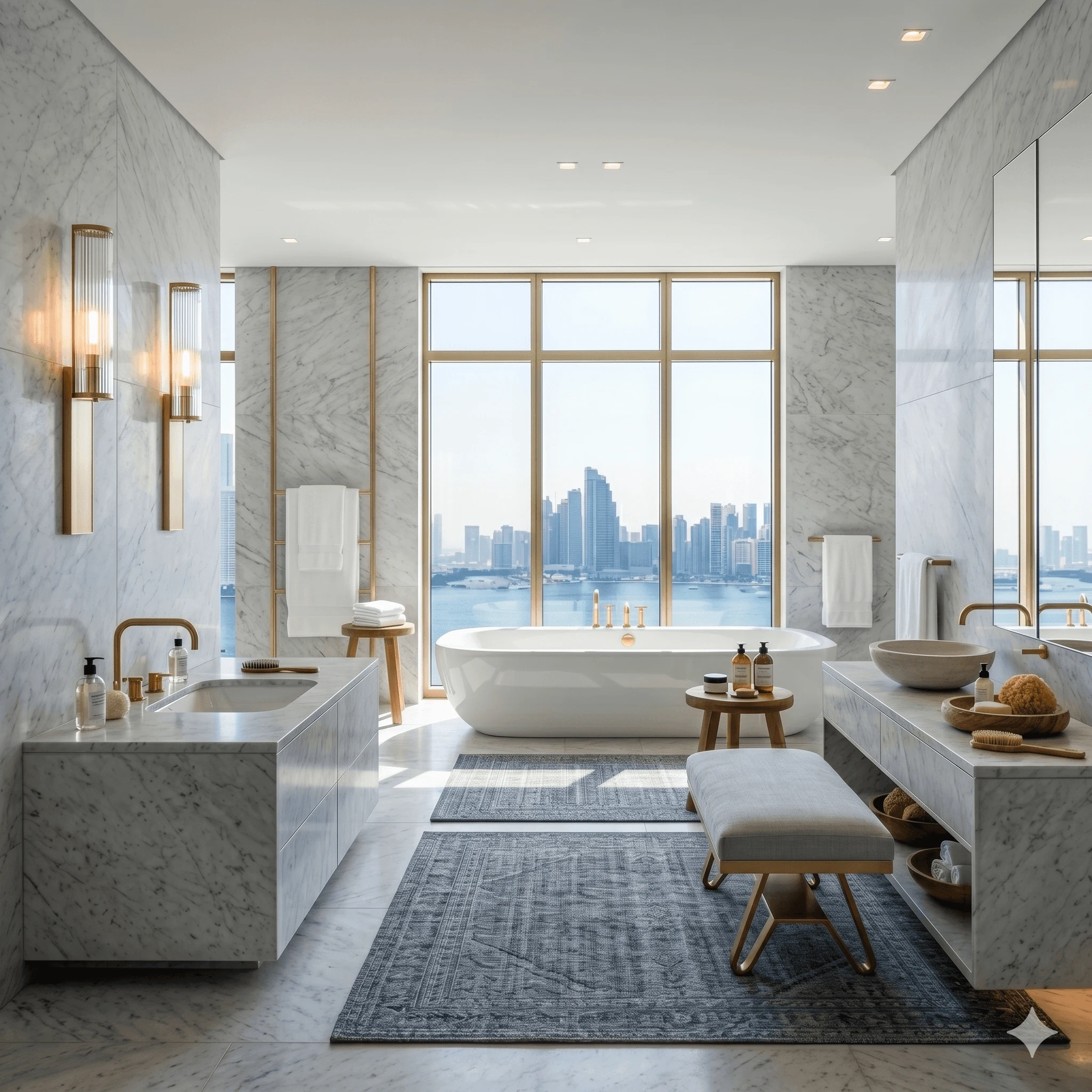 Studio Contour's interior execution showing kitchen cabinetry and material coordination in a New Town high-rise flat