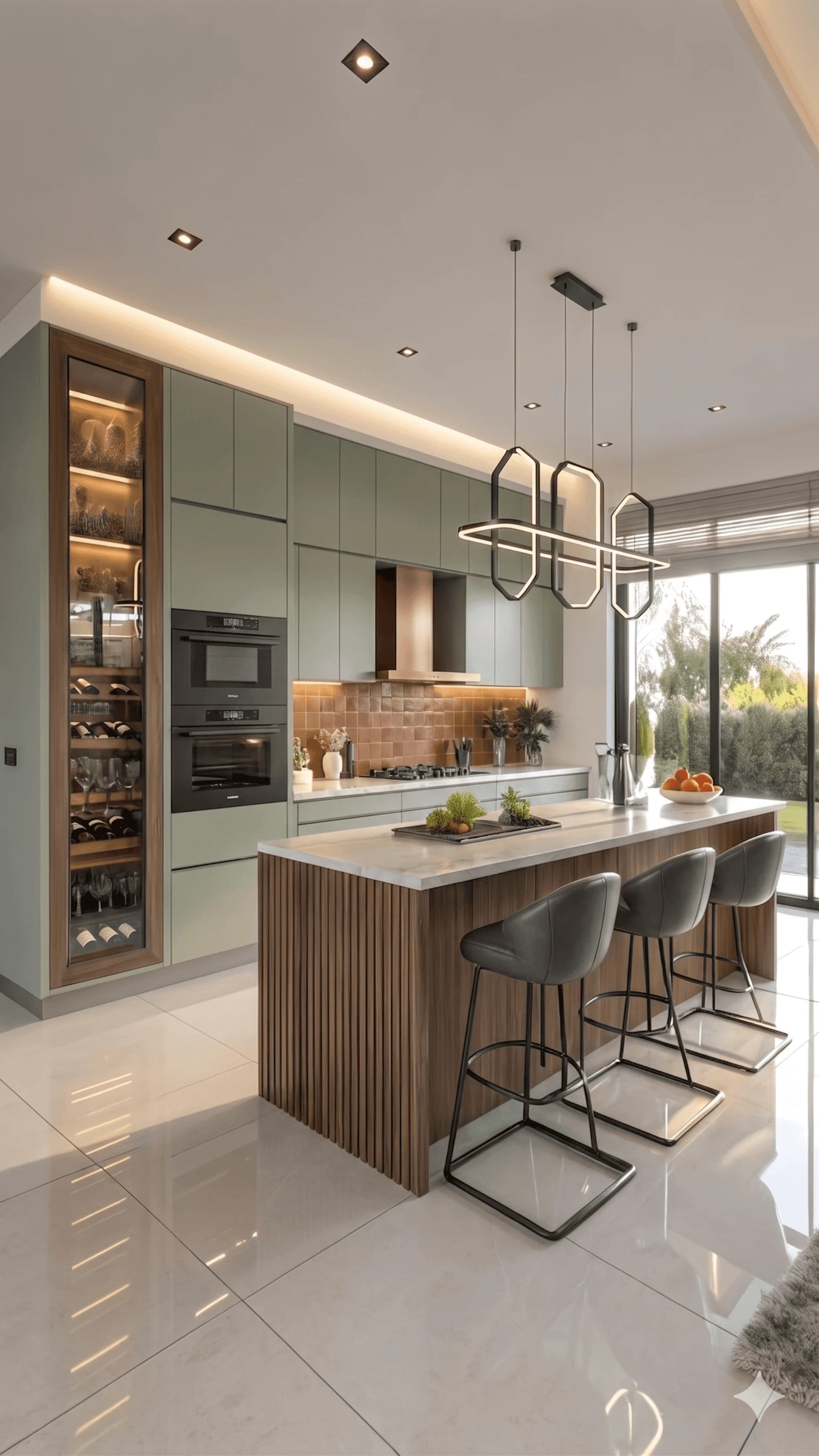 Interior renovation in a Sector II Salt Lake home showing warm materials and natural light