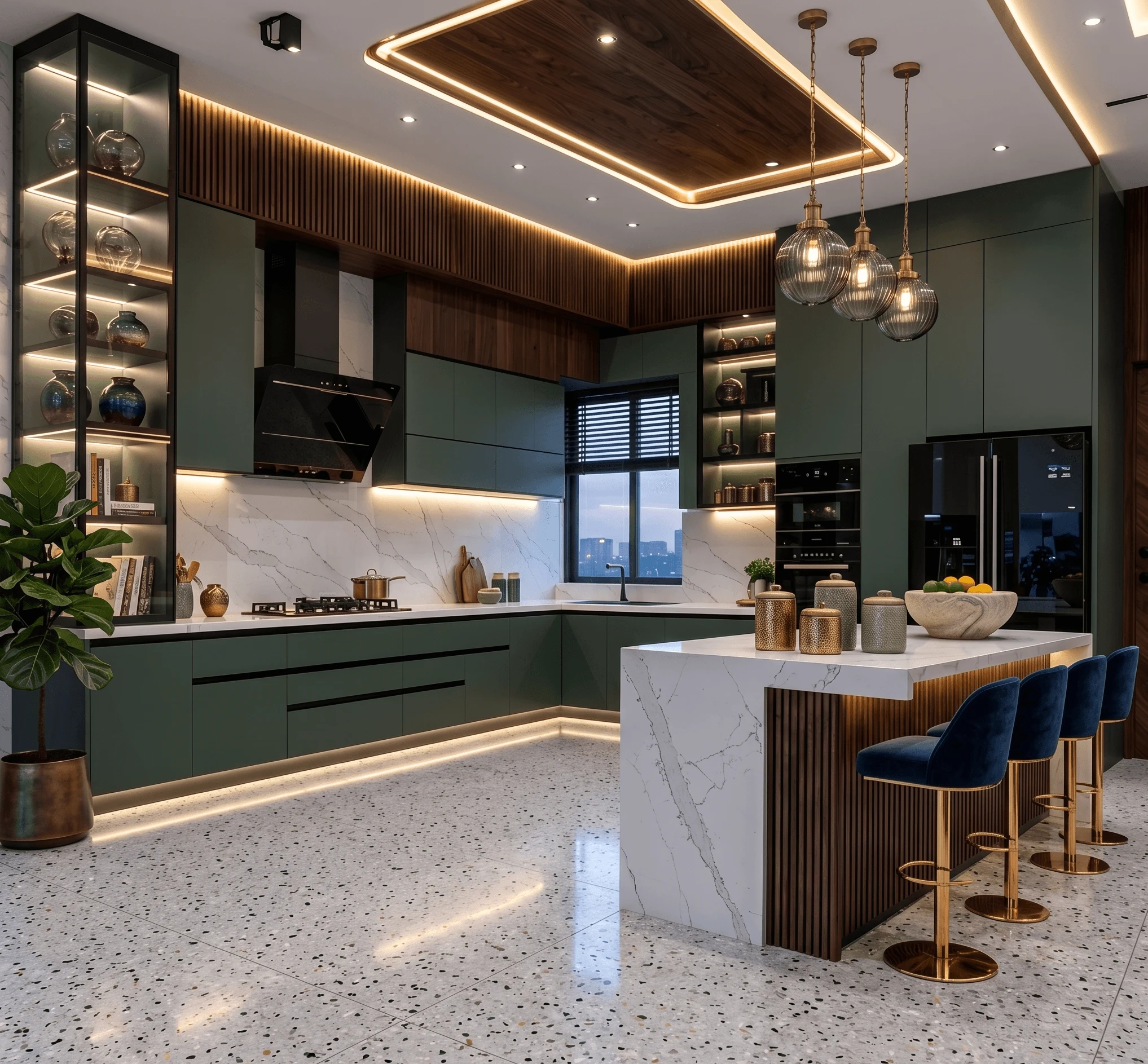 Kitchen and dining area in a Studio Contour turnkey home project in New Town