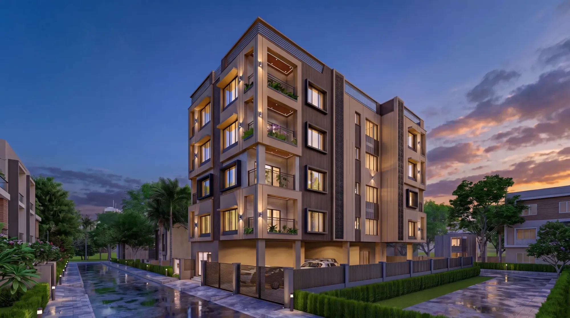 Wall-Mounted Pooja Mandir Design for Salt Lake Homes