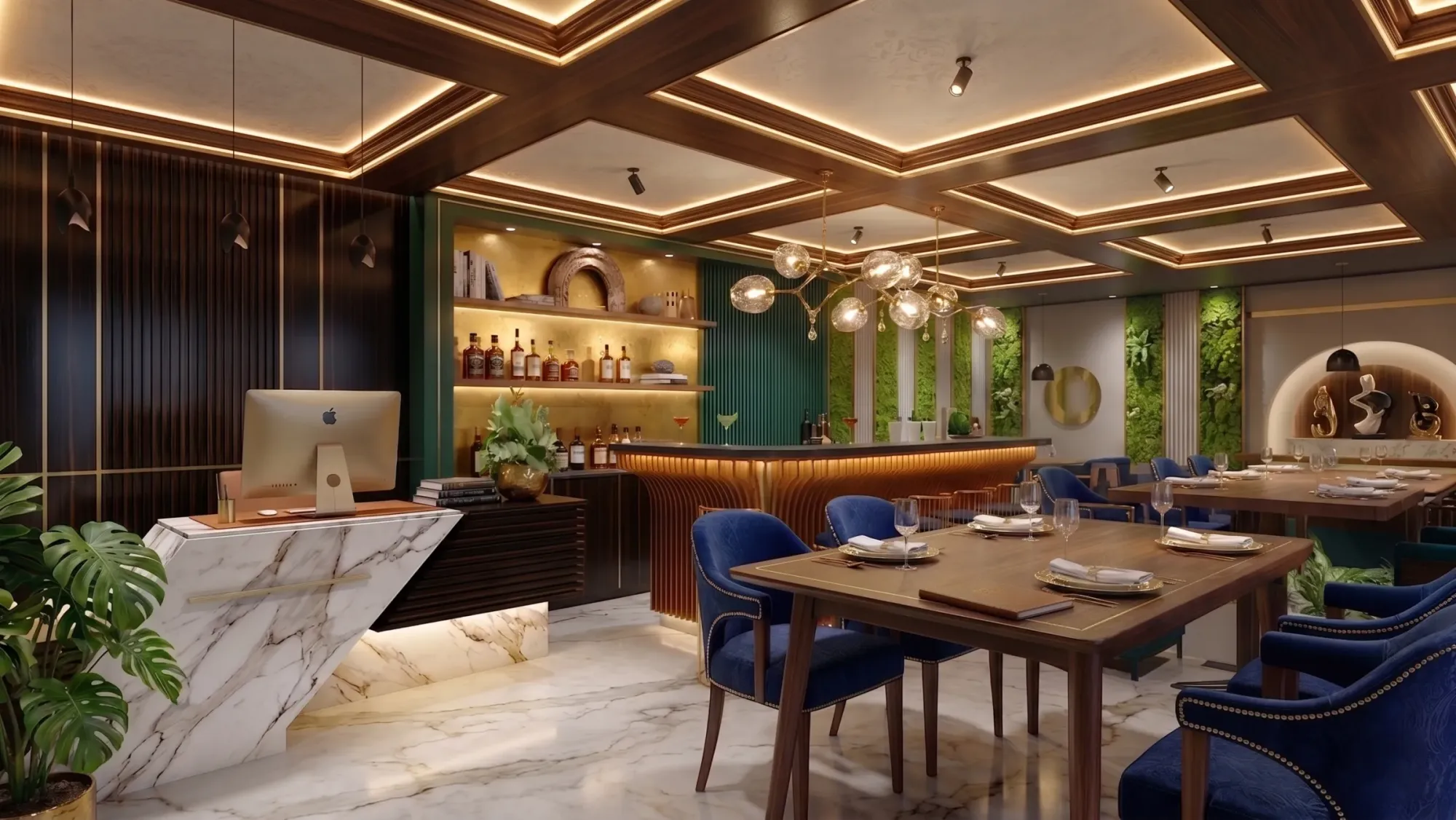 Restaurant Interior, by Studio Contour