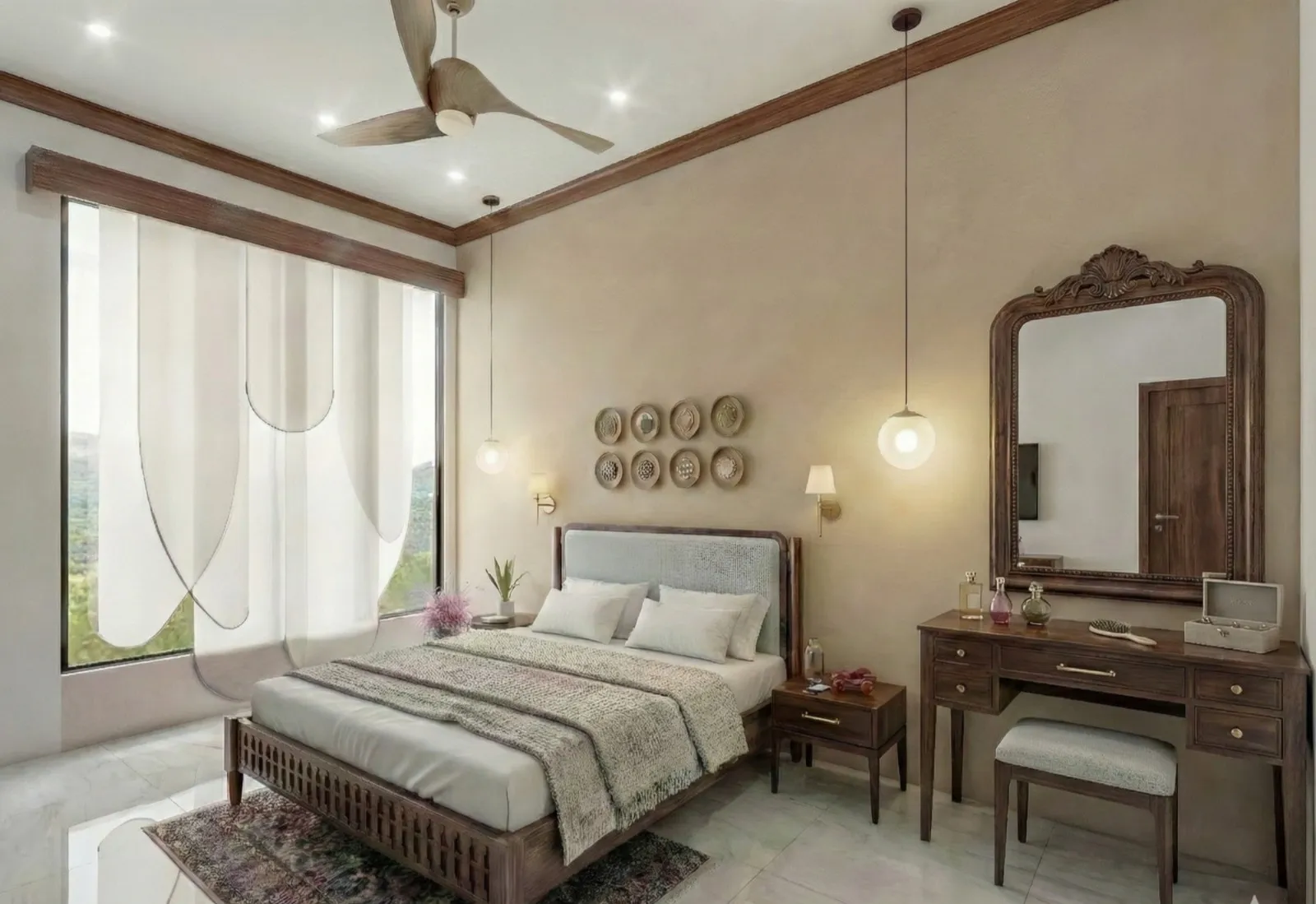 Full-home residential interior designed by Studio Contour for a Kolkata apartment